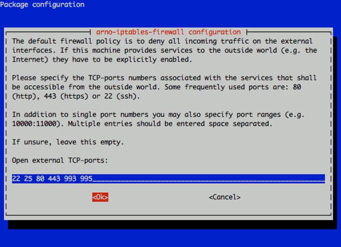 arno-iptables-firewall open TCP ports definition arno-iptables-firewall open TCP ports definition
