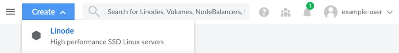 Open Create form in the Cloud Manager Open Create form in the Cloud Manager