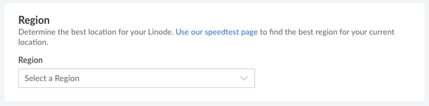 Region selection in Cloud Manager Region selection in Cloud Manager