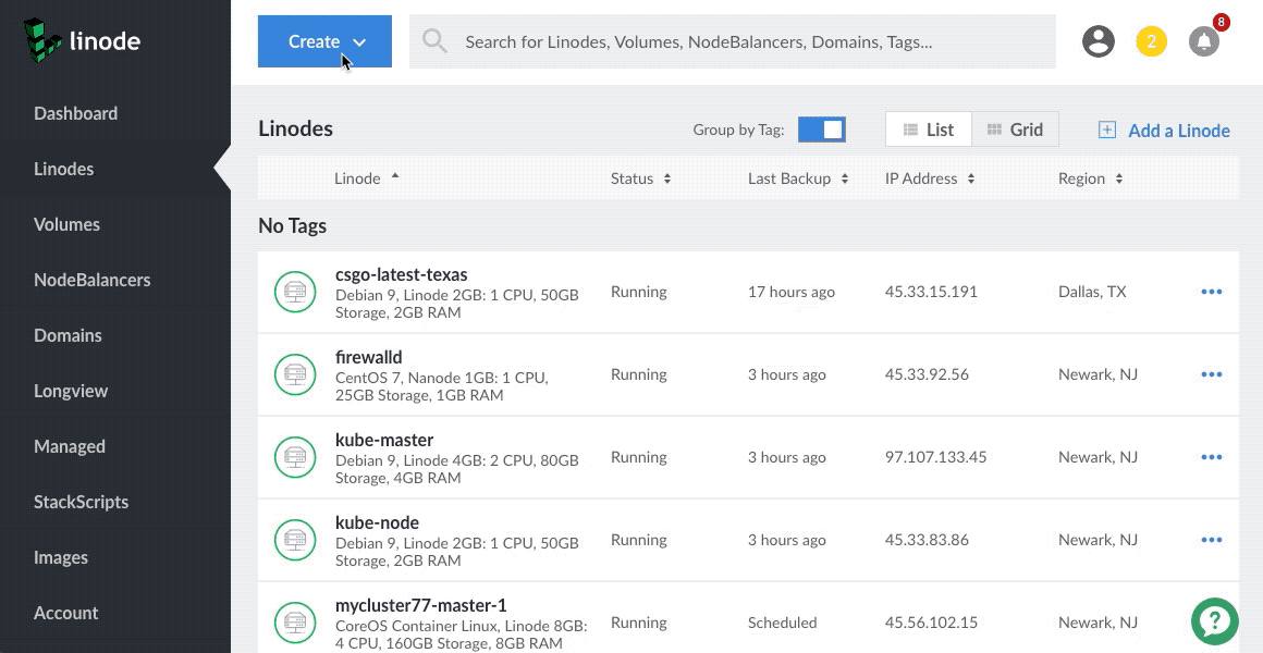 Create a Dedicated CPU Linode in the Cloud Manager