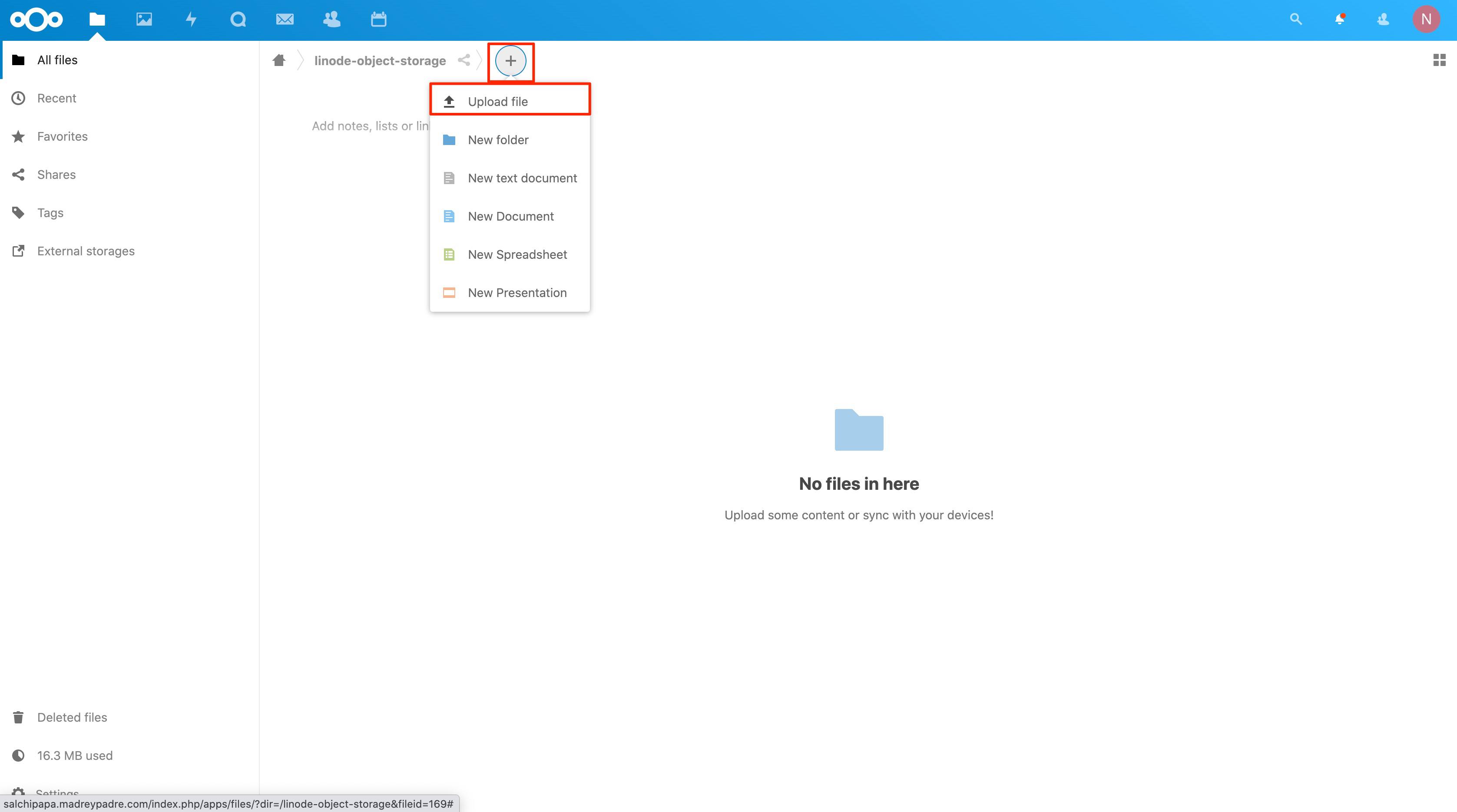 Upload a file to your Linode Object Storage bucket. Upload a file to your Linode Object Storage bucket.