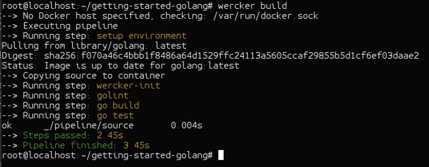 Wercker CLI build Wercker CLI build