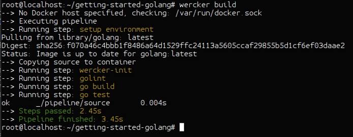 Wercker CLI build Wercker CLI build