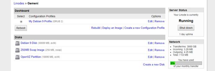 Linode Manager - Partition Scheme Linode Manager - Partition Scheme
