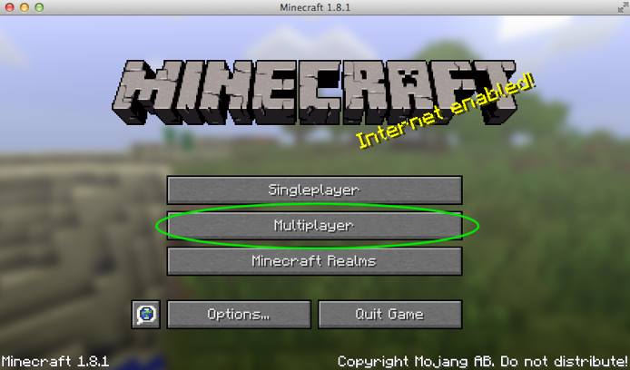 Minecraft Launch Menu. Minecraft Launch Menu.