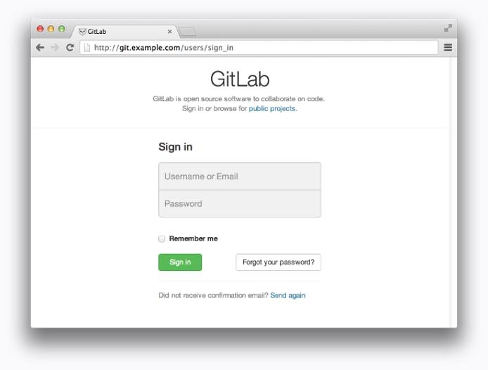 GitLab Login Page GitLab Login Page