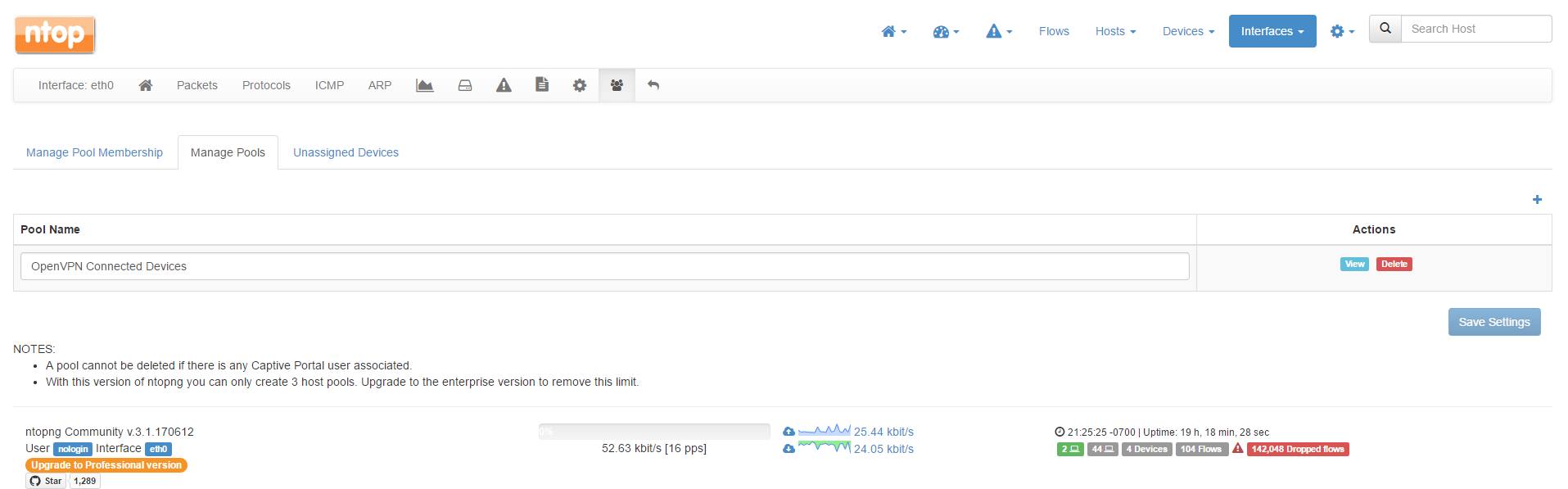 Add a pool name to the managed pools Add a pool name to the managed pools