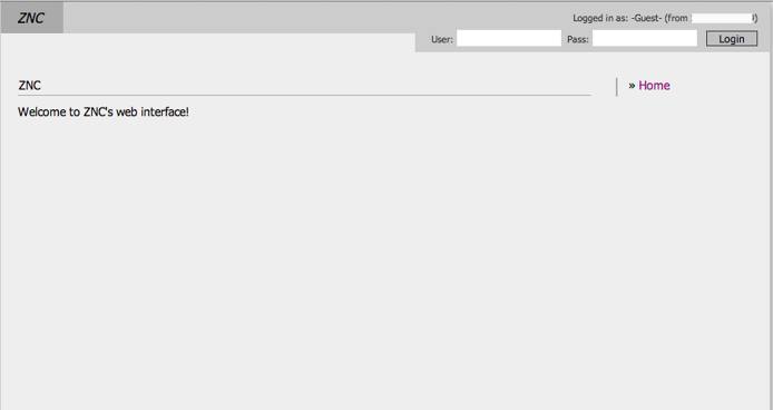 ZNC’s Web Admin ZNC’s Web Admin