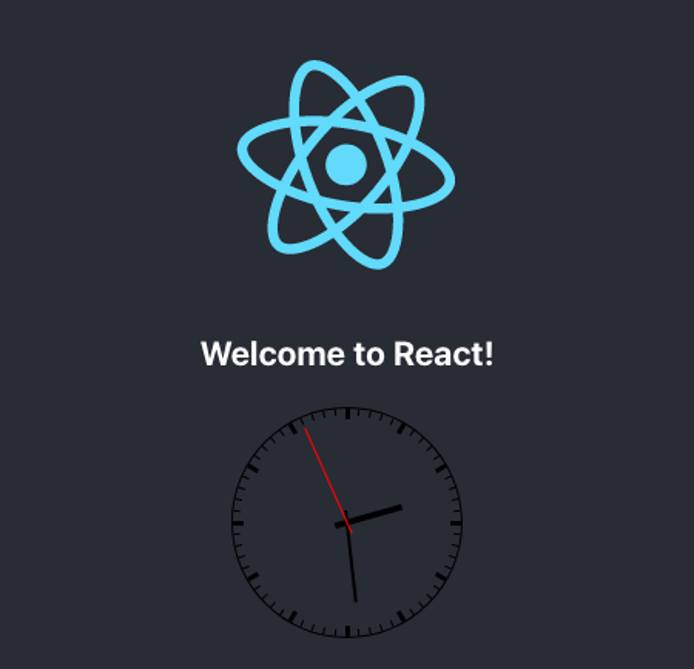 React application with an analog clock React application with an analog clock