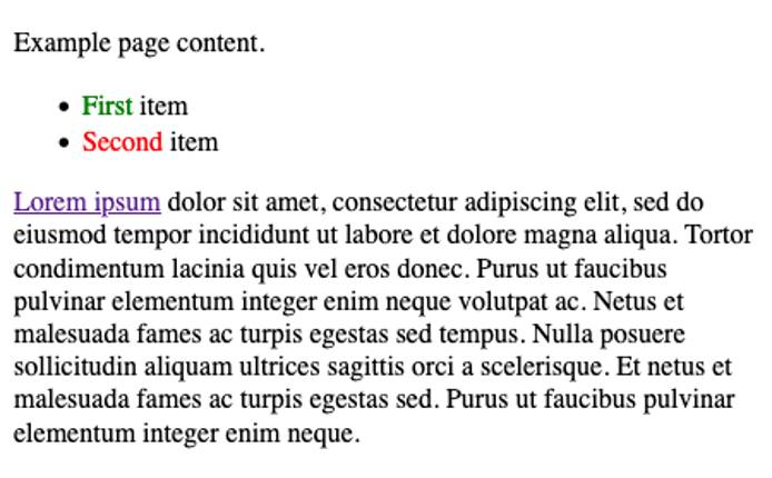 Removed element from the example page Removed element from the example page