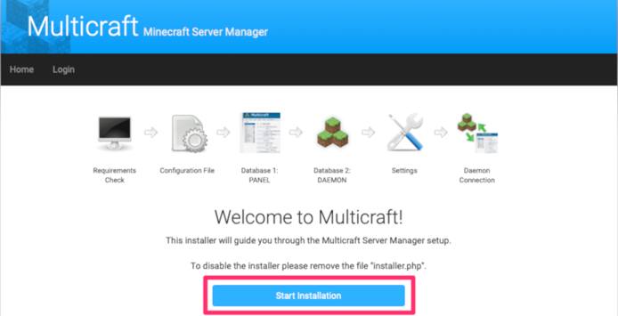 Multicraft Installer. Multicraft Installer.