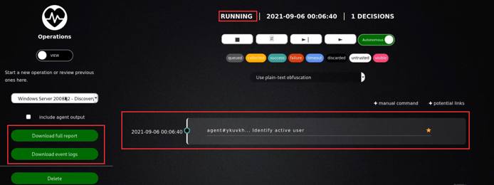 Caldera operation detail view Caldera operation detail view