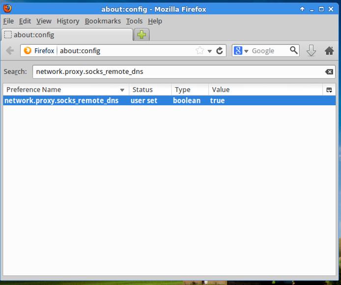 Firefox network.proxy.socks\_remote\_dns value changed. Firefox network.proxy.socks\_remote\_dns value changed.
