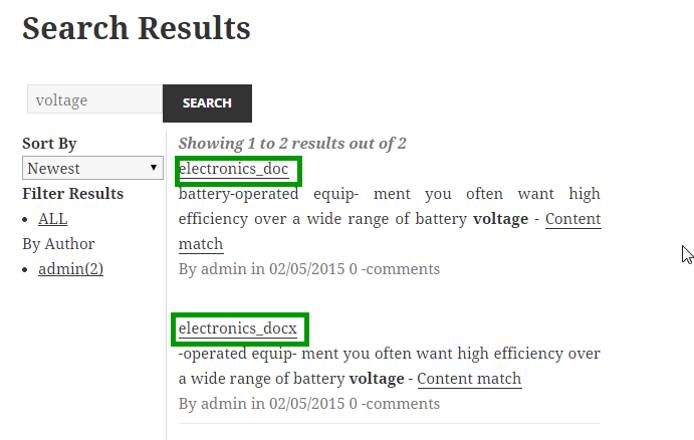 Document search results Document search results